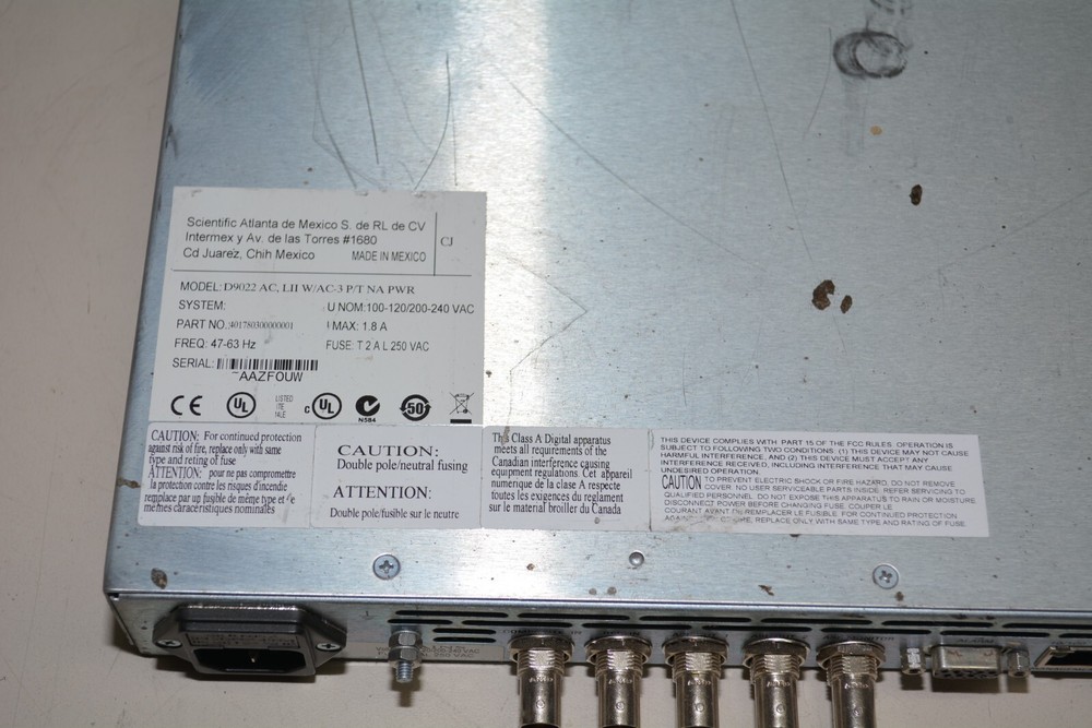 Scientific Atlanta DV3 Encoder D9022 #W1215