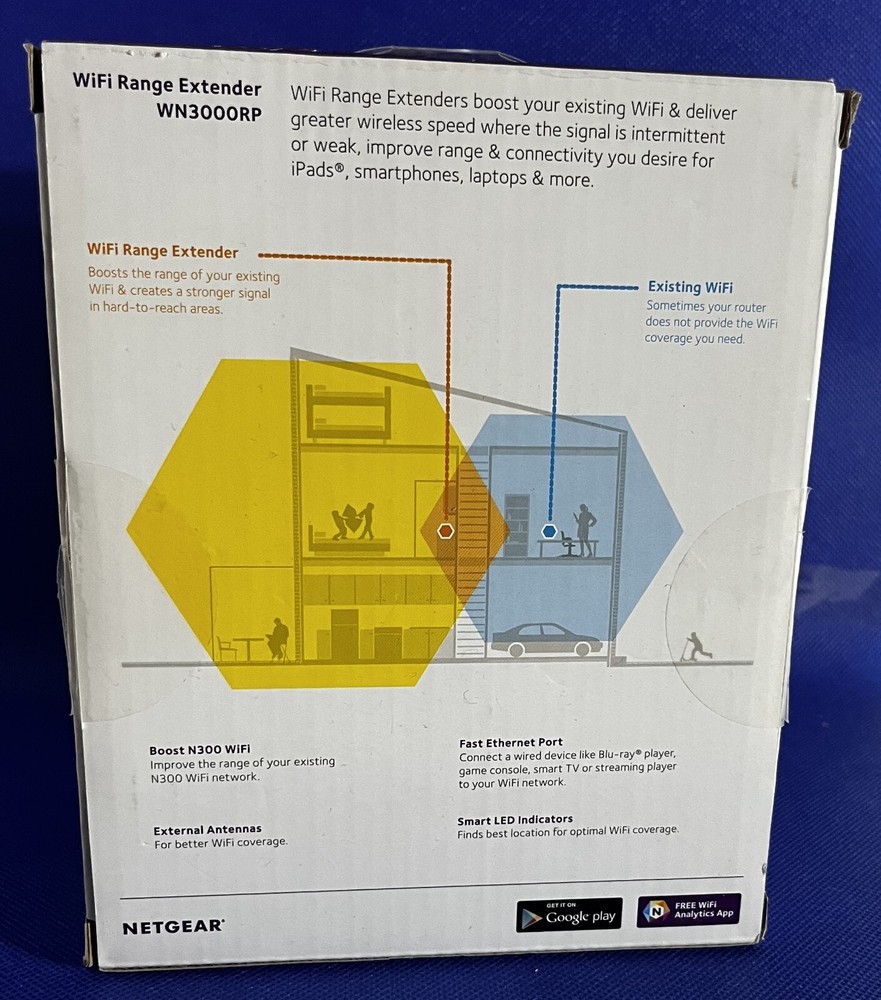 NETGEAR - WN3000RP – Universal WiFi Range Extender