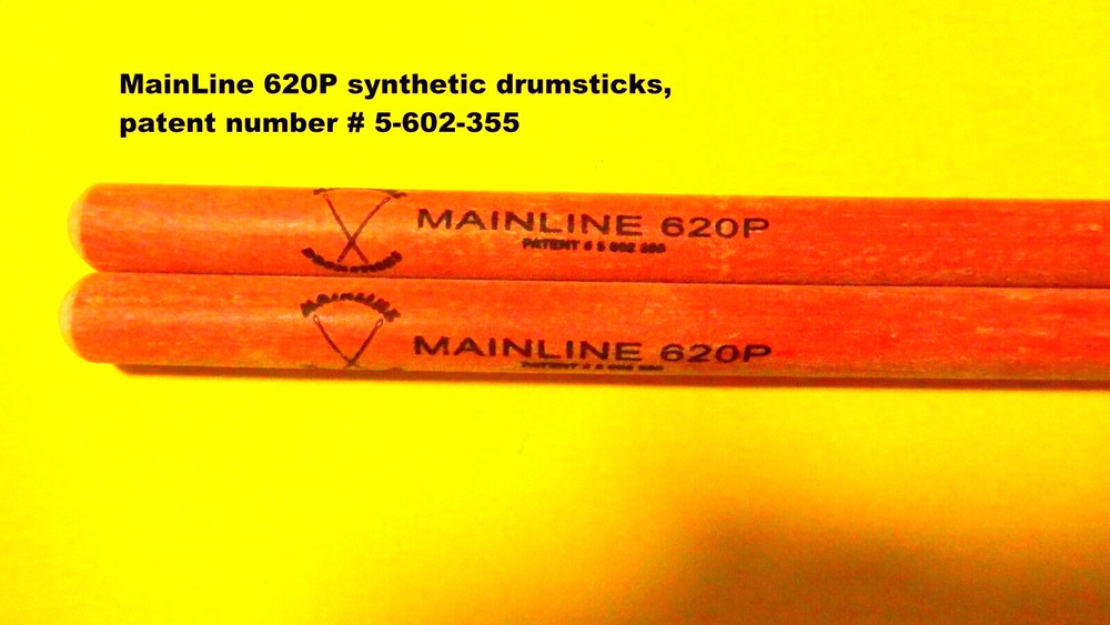 Mainline Synthetic Composite DRUMSTICKS, 620P Drumsticks (1)-pair