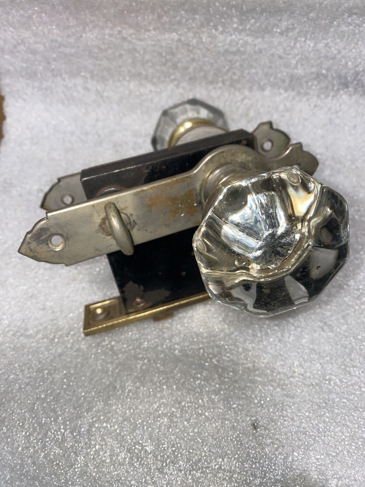 Antique Sargent Easy Spring Lock Jack & Jill, Backplates, Doorknobs