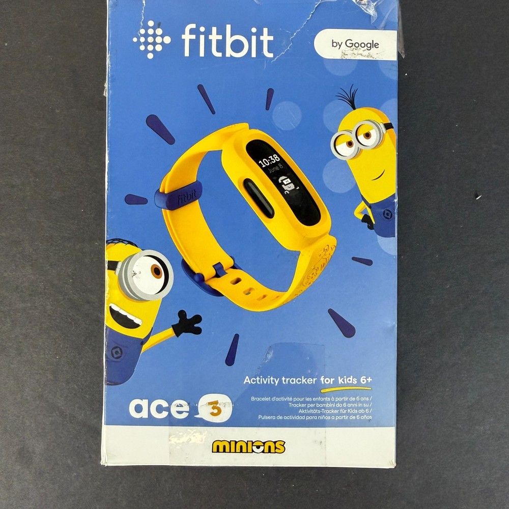 Fitbit Ace 3 Kids' Activity Tracker with Minions Yellow Band