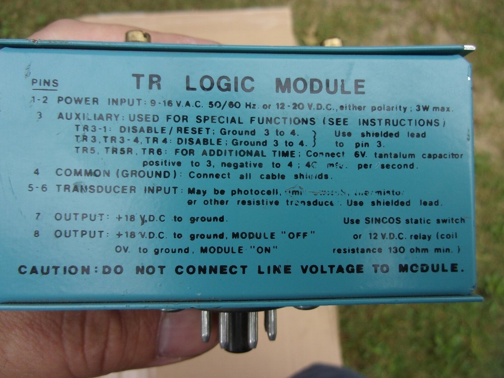 Honeywell Micro Switch FE-TR5 Photoelectric Sensor Control TR Logic Module Delay