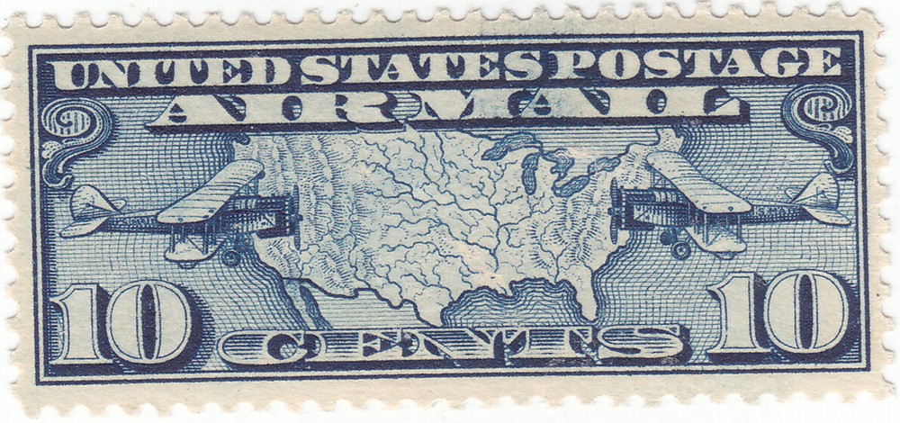 Scott #C7 - Airmail, 10c Dark Blue - MNH