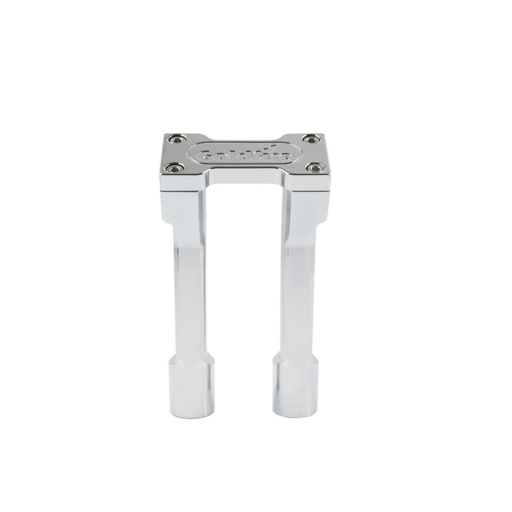 Pullback 10" Handebar Riser Clamp for Harley 1'' Handle Bar Touring Chrome