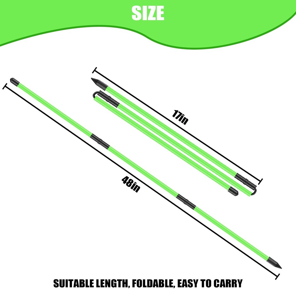 Collapsible Golf Alignment Sticks 48" - Training Equipment for Aiming & Swing