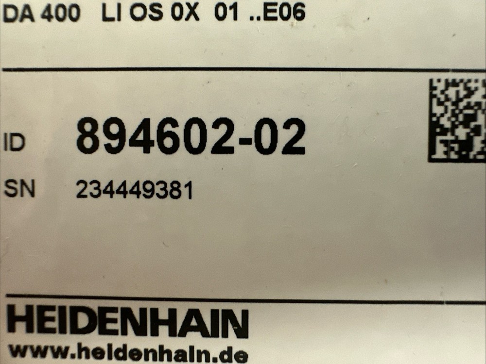 HEIDENHAIN DA 400 compressed air filter system 894602-01 ID 894602-02 new in box