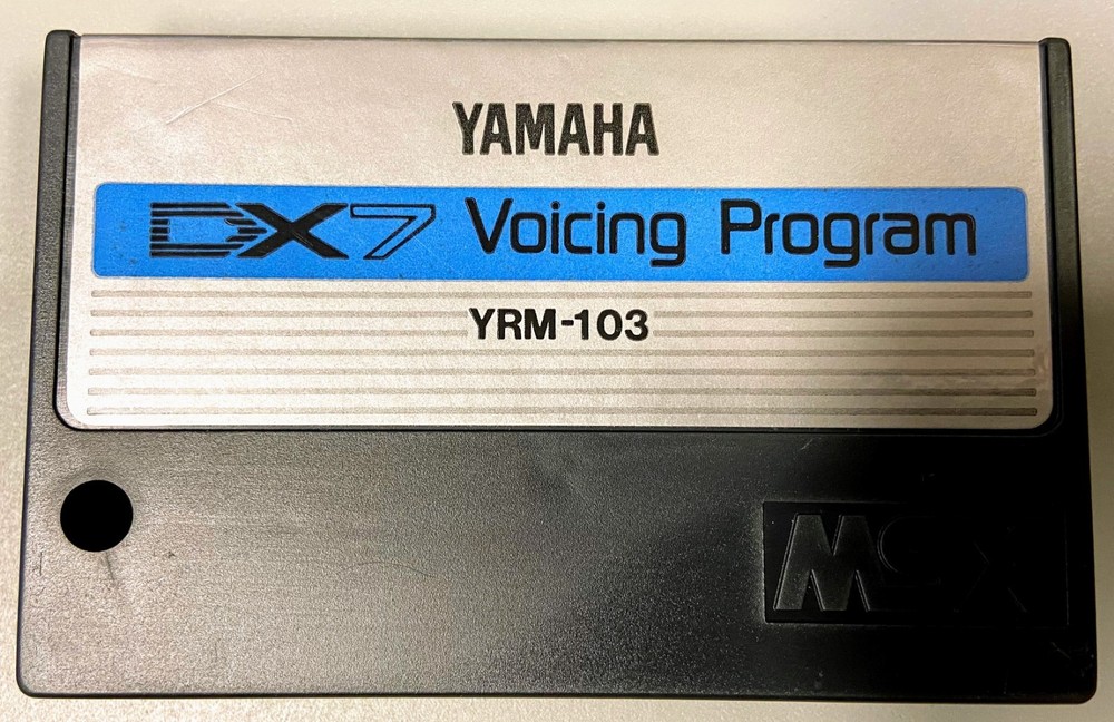 Yamaha DX7 Voicing Program YRM-103 MSX cartridge