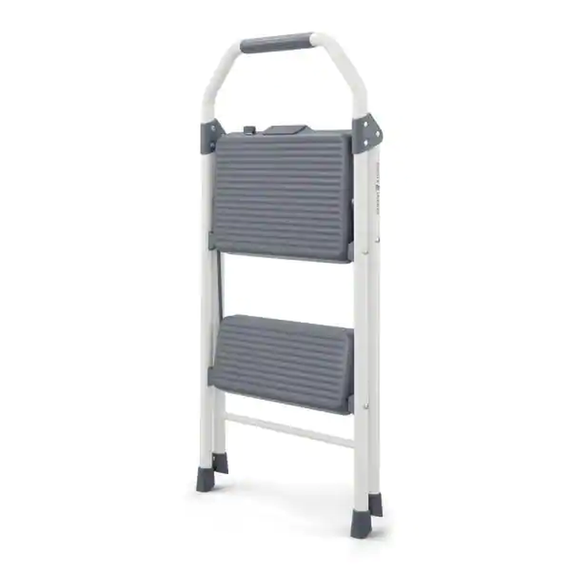 2-Step Compact Steel Step Stool, 225 Lbs. Load Capacity Type II Duty Rating