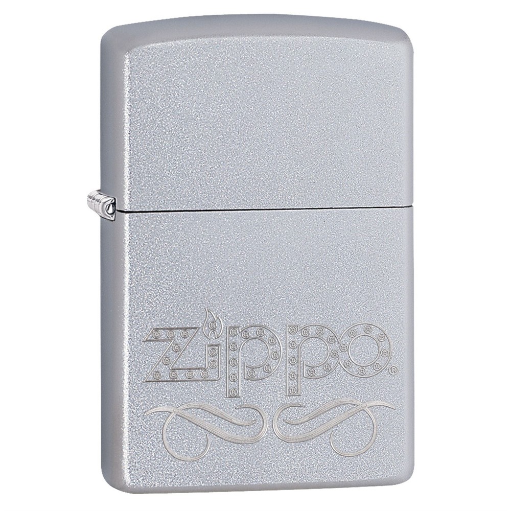 Zippo Lighter: Zippo Scroll - Satin Chrome 81589