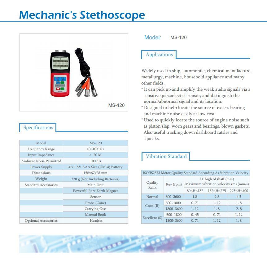 LANDTEK MS-120 New Mechanic Stethoscope ✦KD
