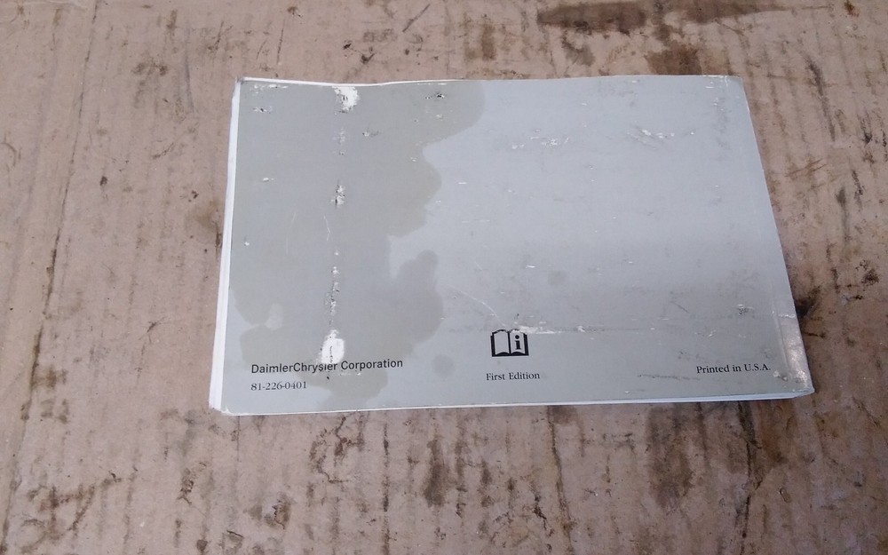 2004 DODGE INTREPID OWNERS MANUAL