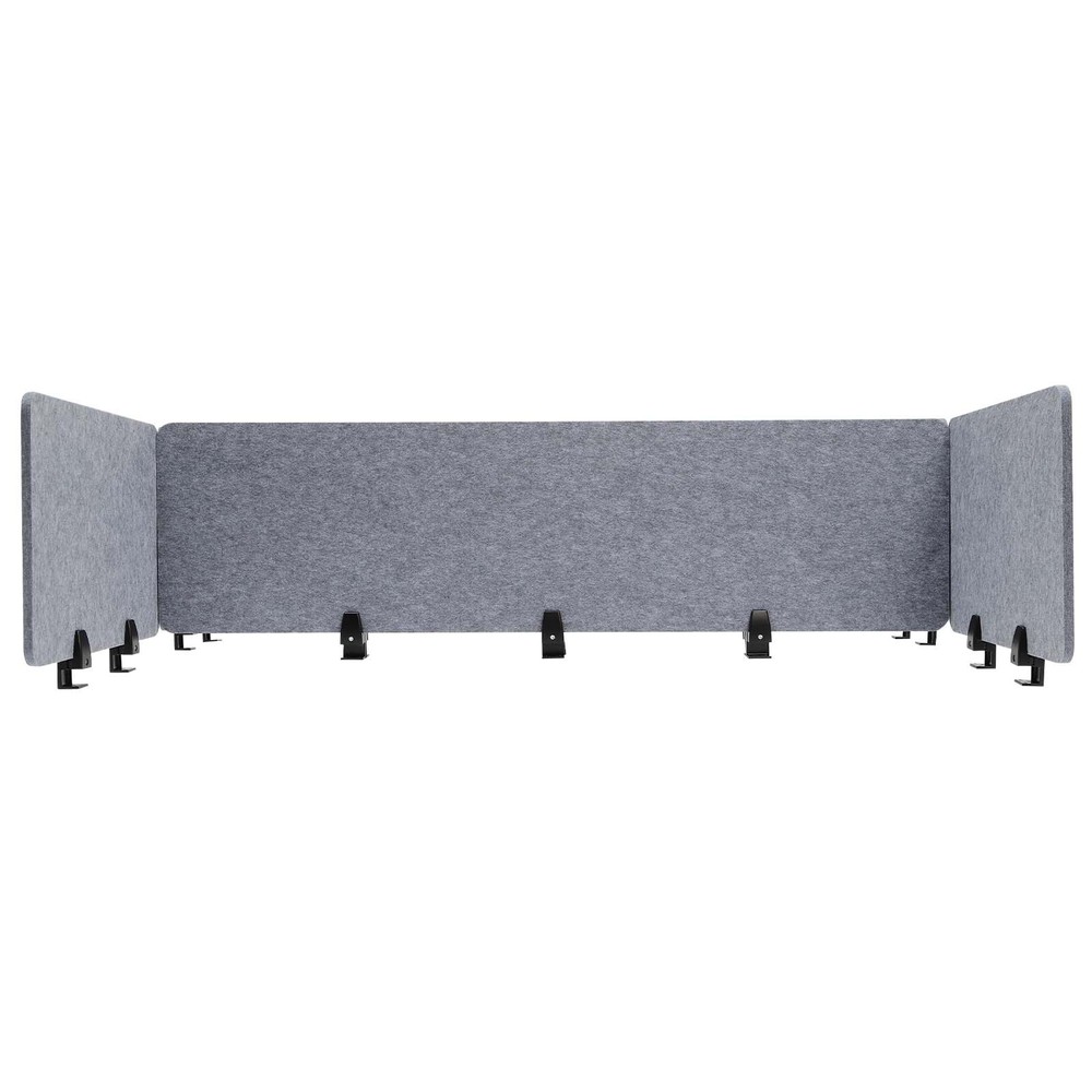 Clamp-On Acoustic Desk Divider Privacy Panel for Productive Workspaces