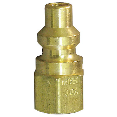 Hansen 02A Coupler Plug, (F)Npt, 1/4, Brass
