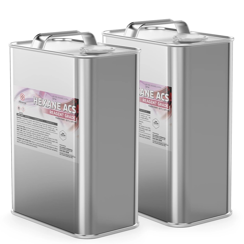Hexane ACS Reagent Grade - 2 Gallon Cans