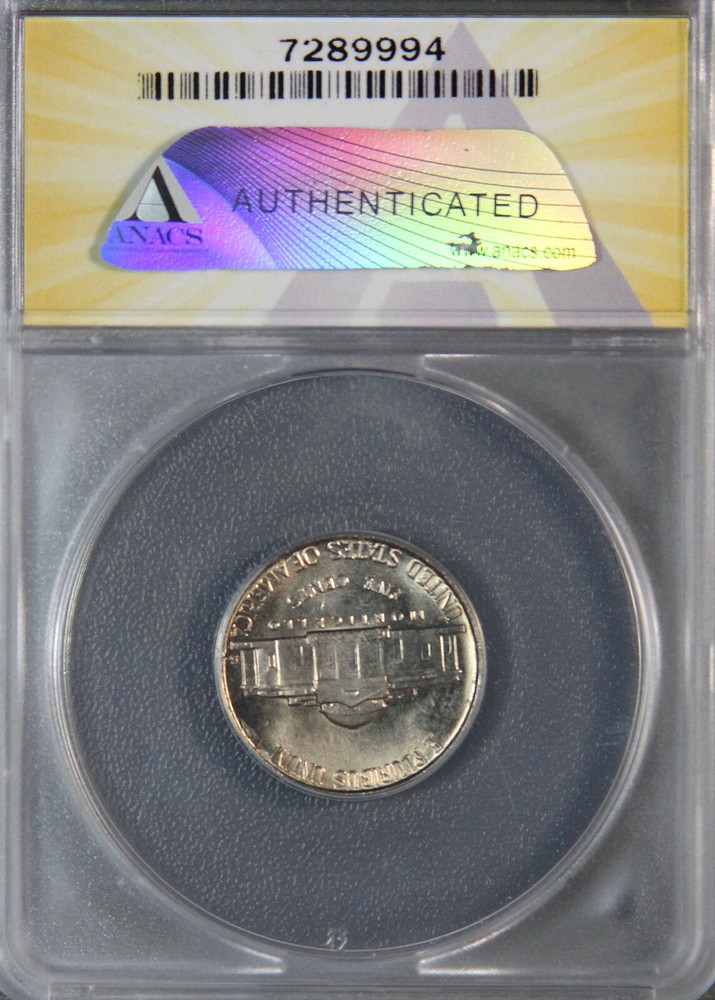 1953 S Jefferson Nickel Lamination Error MS65 Uncirculated ANACS
