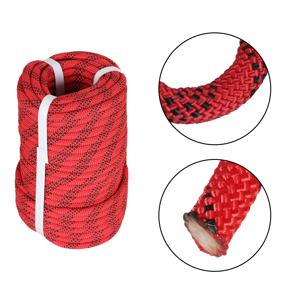 Braid Polyester Rope Arborist Tree Climbing Rope 3520Lbs 3/8" × 100' High Strong