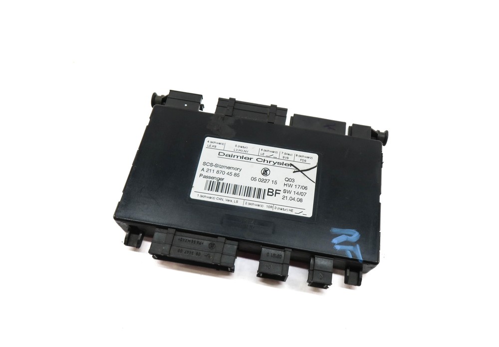 2008 MERCEDES GL450 (X164) RIGHT FRONT PASSENGER SEAT CONTROL MODULE