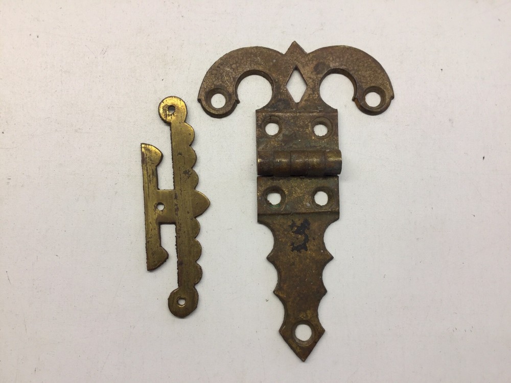 Antique Two Piece Brass Hinge Lot