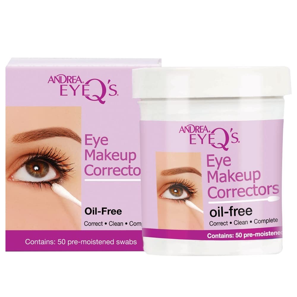 Compact Oil-Free Eye Make-up Corrector Swabs – 50 Pre-Moistened Solutions