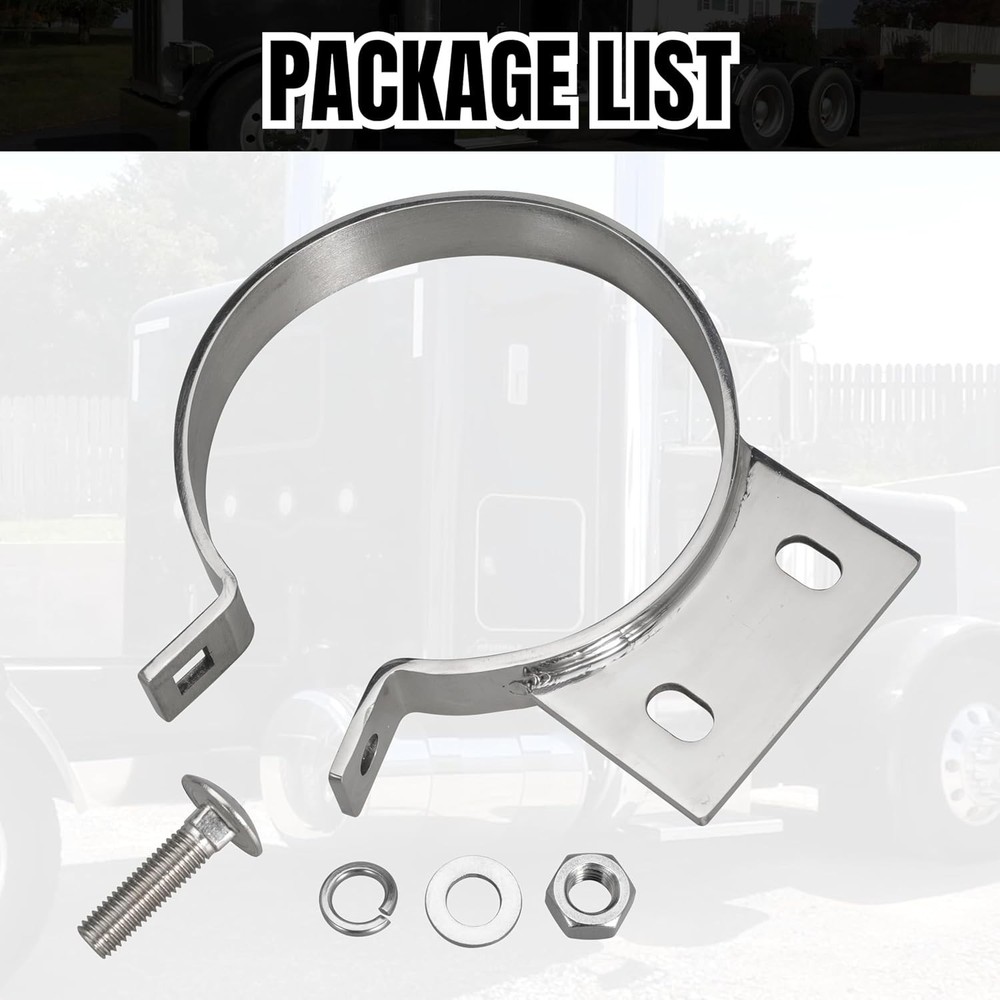 5" Exhaust Stack Mounting Bracket For Peterbilt 379 359 1987-1993 Replace 10294