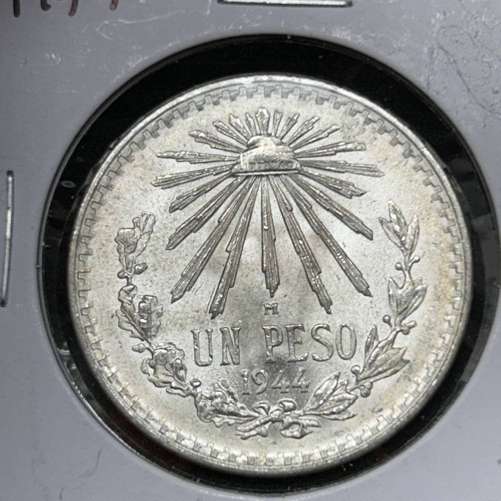 1944 Mexico Un Peso UNC