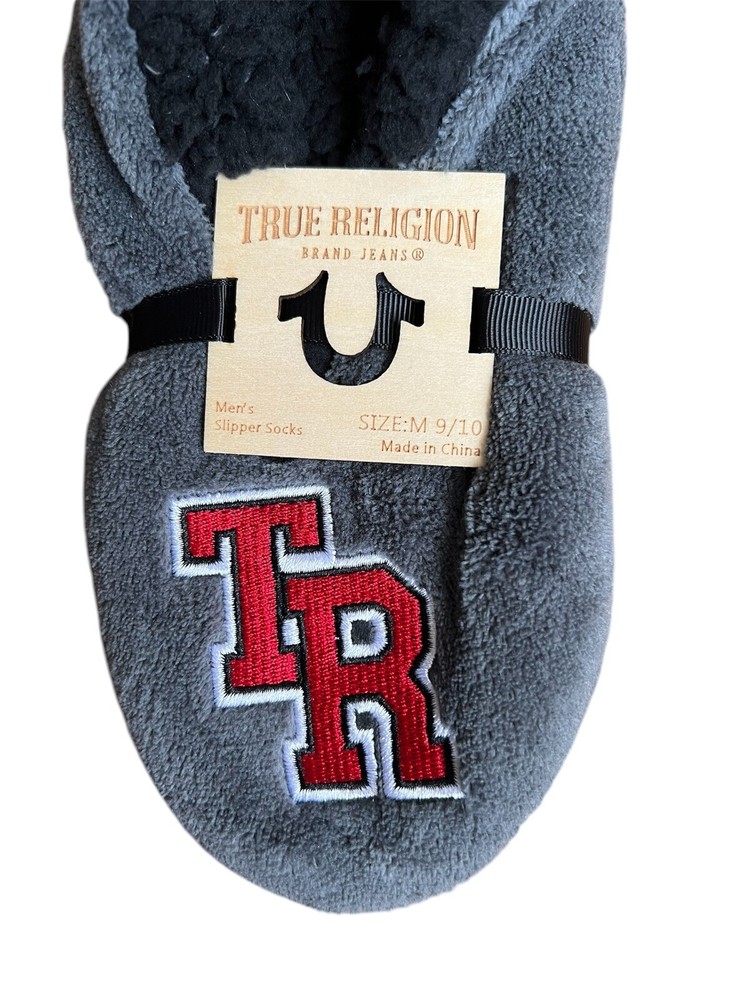 Authentic True Religion Slipper Socks Unisex M 9/10