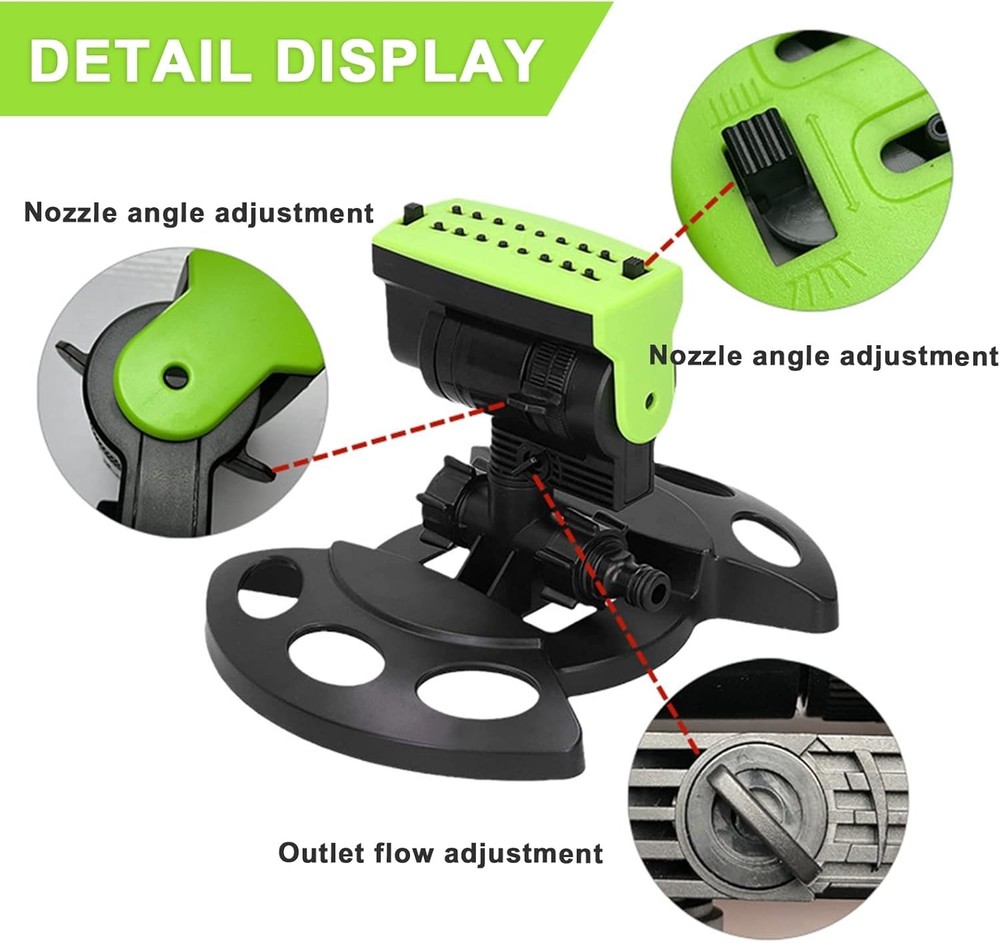 Automatic Watering Sprinklers For Yard Irrigation System With Oscillating Nozzle