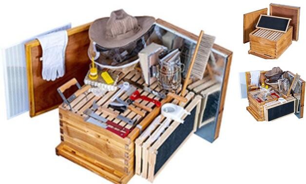 Beehive Starter Kit 10-Frame Bee Boxes and Frames Starter Kit Wax 10 Frames