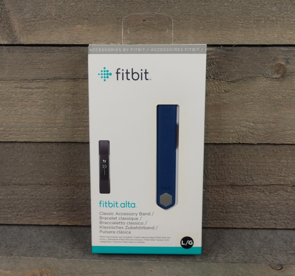 Fitbit Alta Navy Blue Classic Accessory LARGE Replacement Band - NEW SEALED!!
