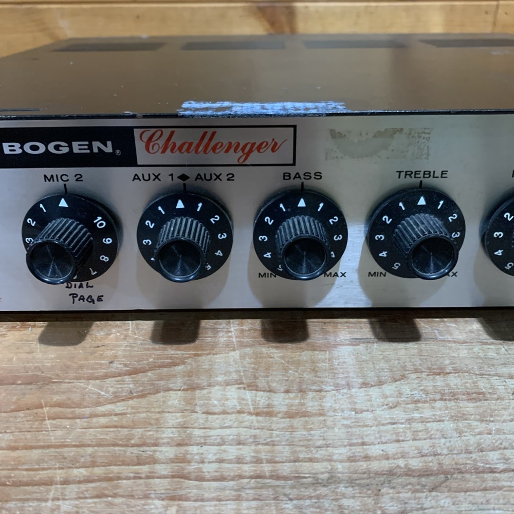 Vintage Bogen Challenger Model: C-35 Amplifier Untested #504