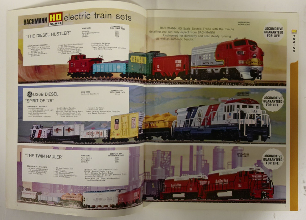 Vintage Bachmann Model Trains 1975 Catalog