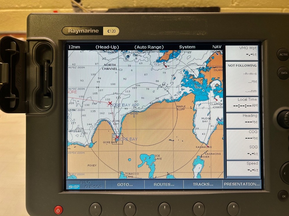 Raymarine C120 GPS Chartplotter - Fully Functional w/extras