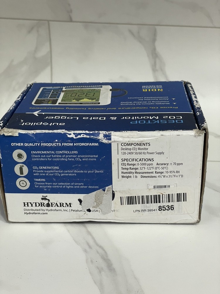 Autopilot Desktop CO2 Monitor, Memory & Logger - Work Great - Used