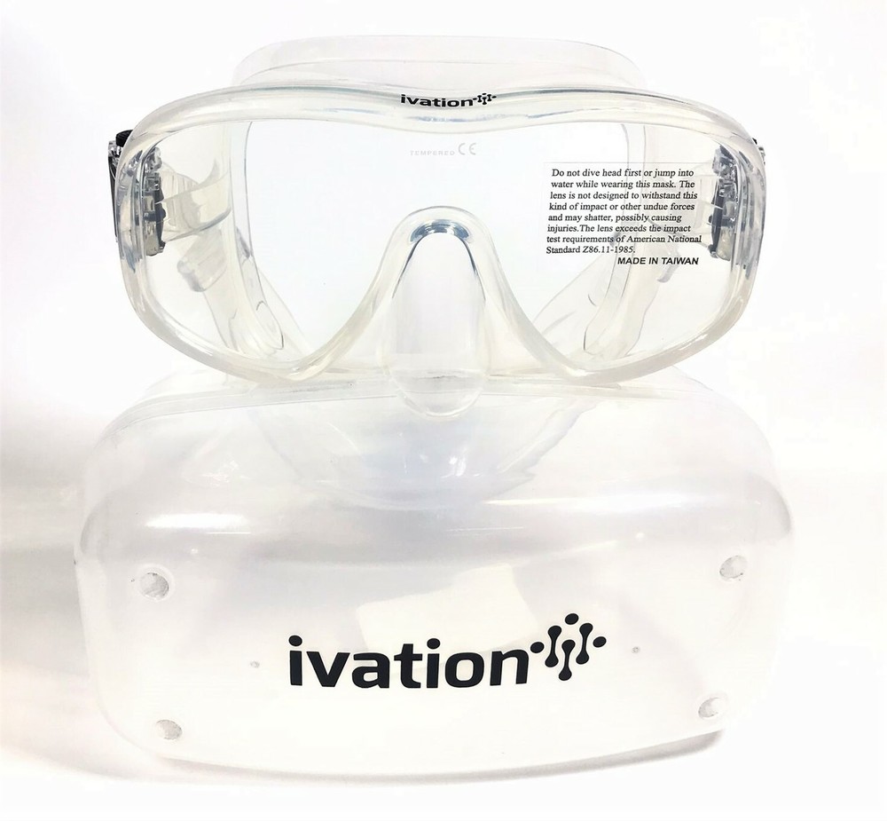Ivation Frameless Diving Mask - Clear