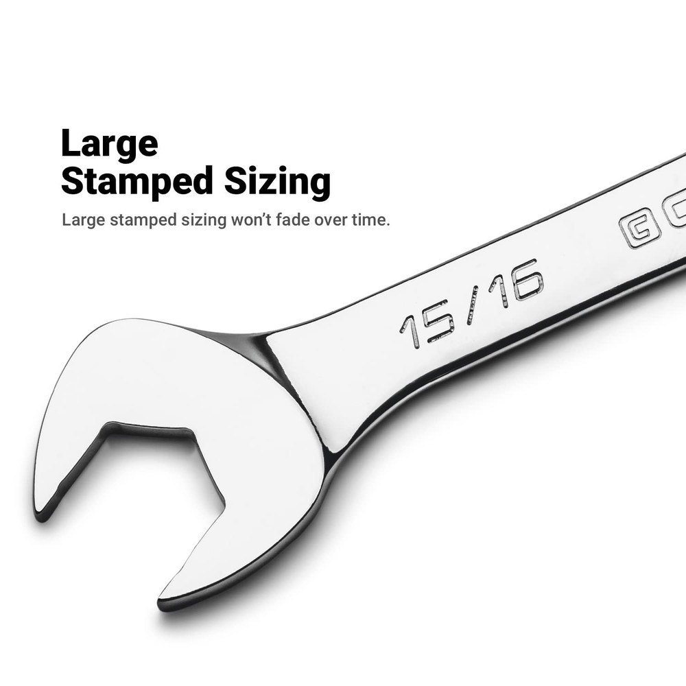 7/16 in. Angle Open End Wrench, 30° and 60° angles, SAE