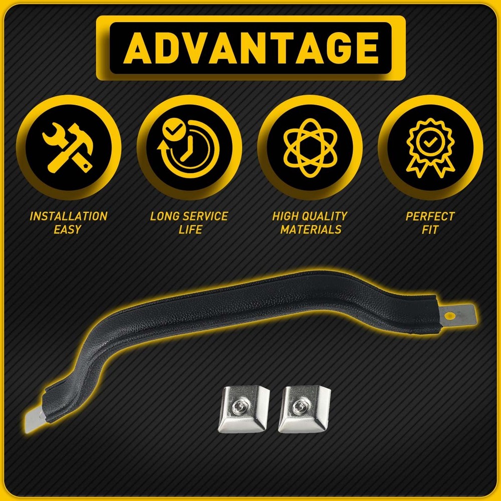 NEW Interior Black Door Pull Strap Inside Handle Set Pair FOR 87-95 YJ WRANGLER