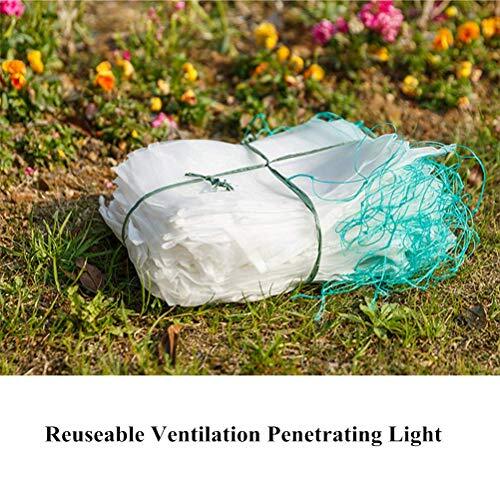 4 Pack Garden Bug Netting Insect Barrier Plant Mesh Netting with Drawstring