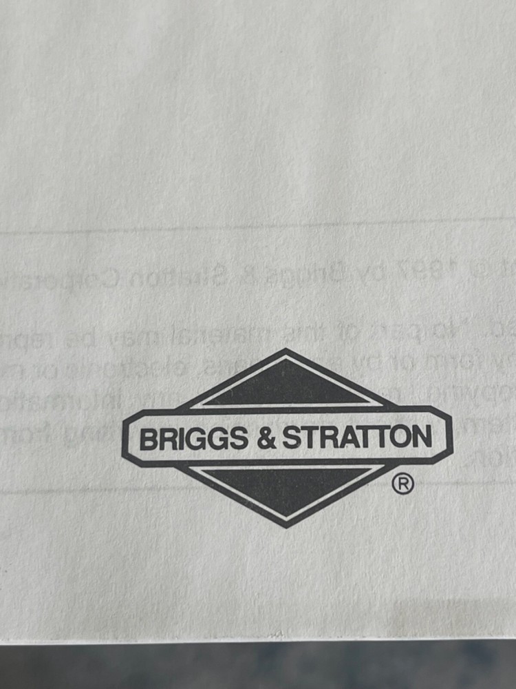 BRIGGS & STRATTON MS-4750 MANUAL, NEW