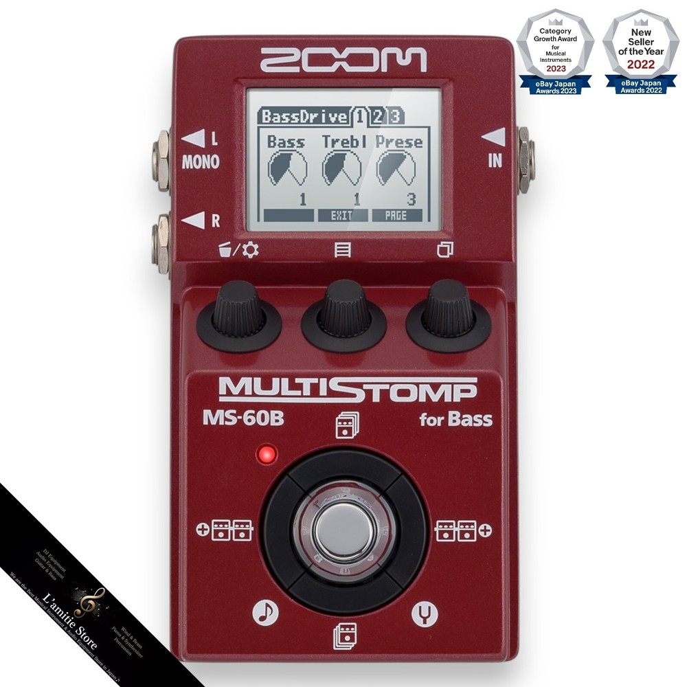 ZOOM MS-60B Multi-effector for bass Multi-Layer IR Multistomp Japan Used