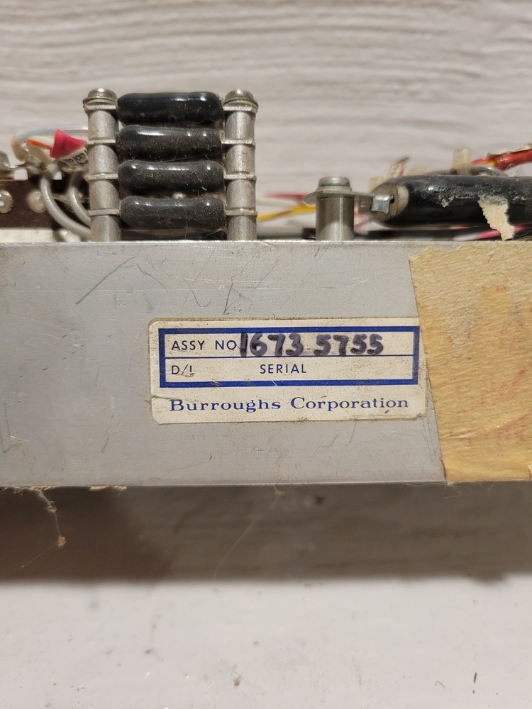 Burroughs Corporation Control Board. Vintage Electronics