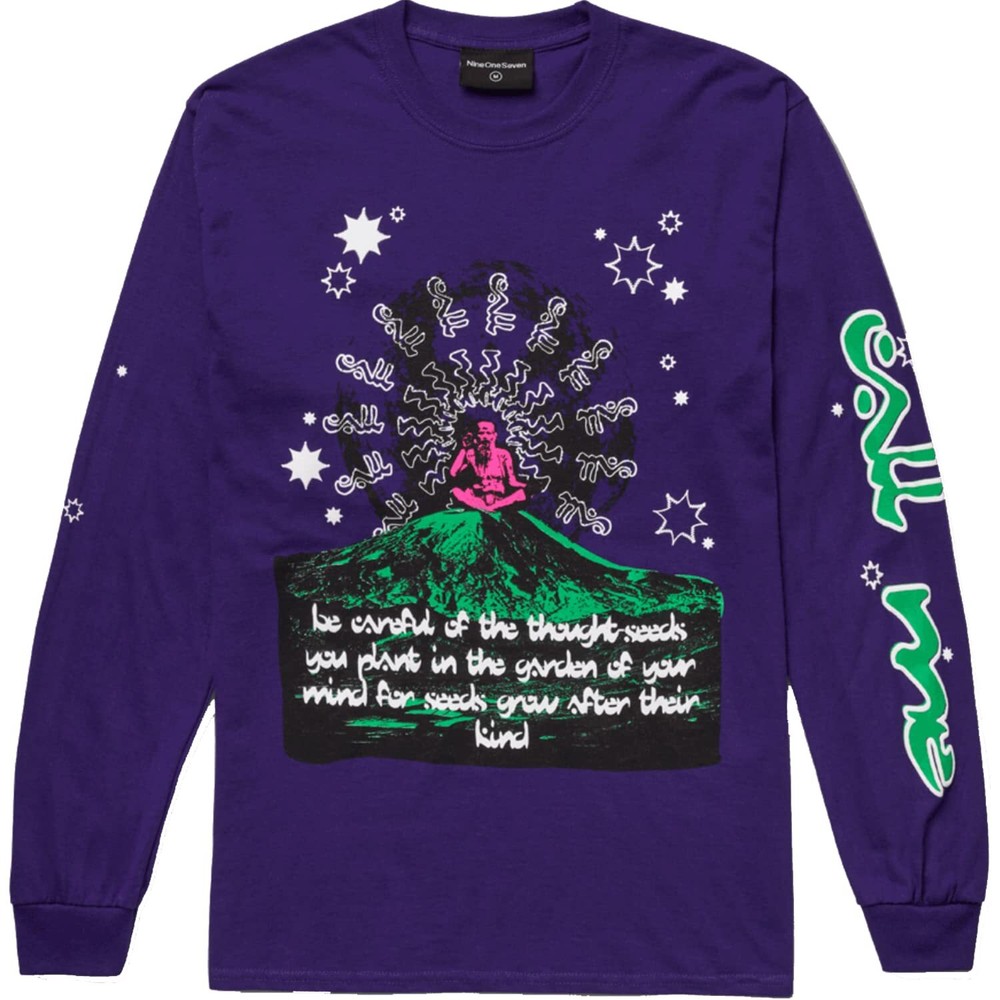 Call Me 917 Hippy Long Sleeve Medium Purple
