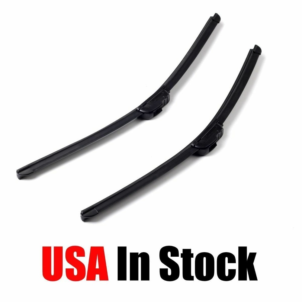 18" & 18" INCH Pair Bracketless Windshield Wiper Blades J-HOOK OEM QUALITY