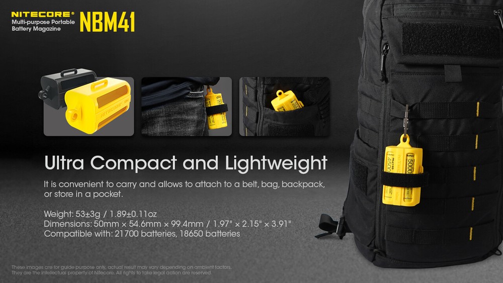 Nitecore NBM41 Magazine Organizer - Yellow