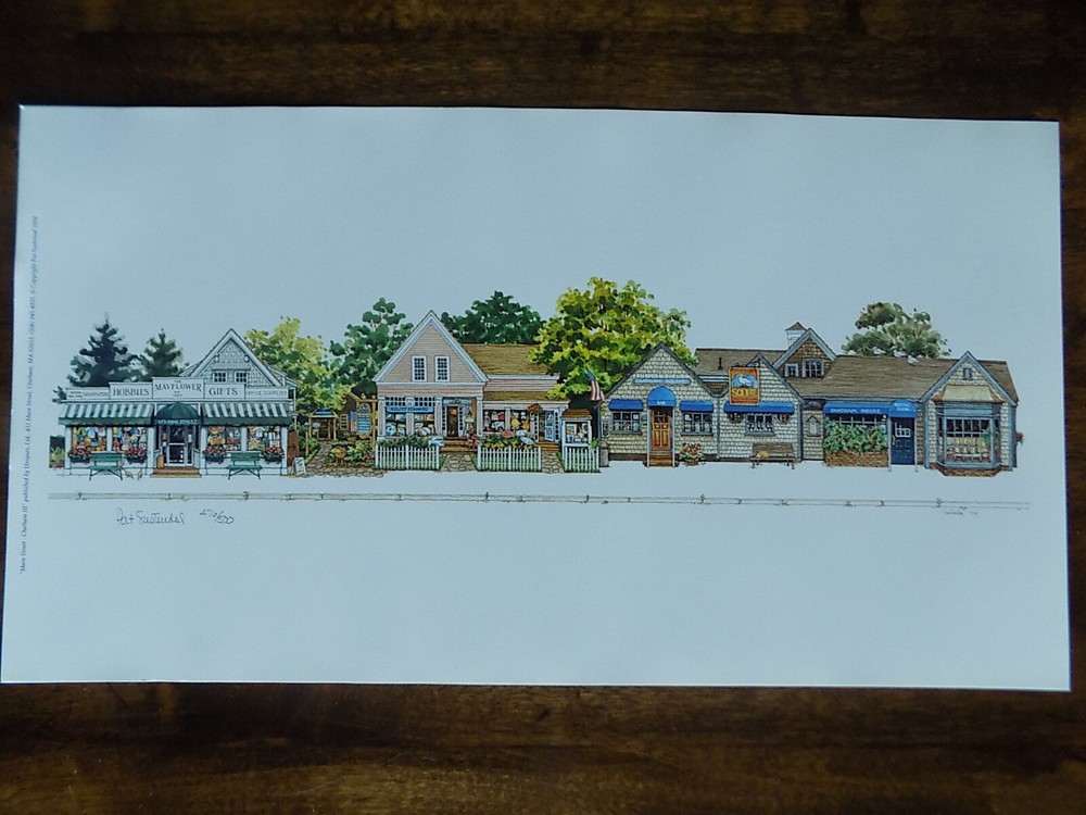 Main Street Chatham Cape Cod Lithograph Limited Edition Artist Signed #2
