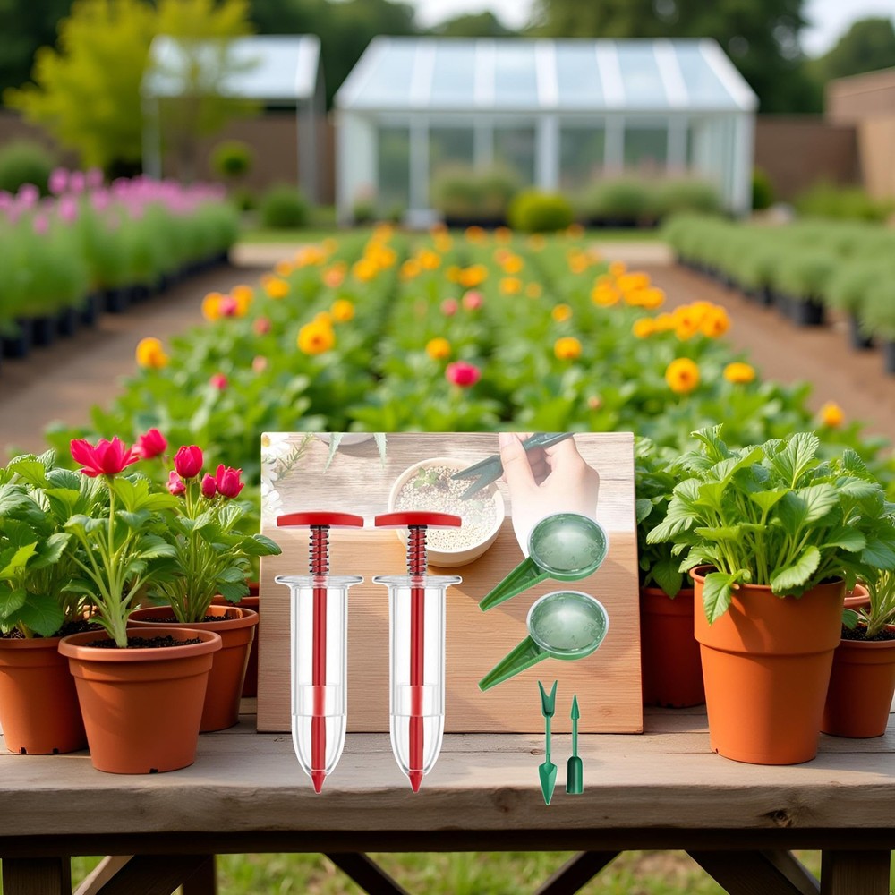 6 Pcs Mini Seed Spreader, Mini Sowing Seed Dispenser, Small Seed Planter Tool...