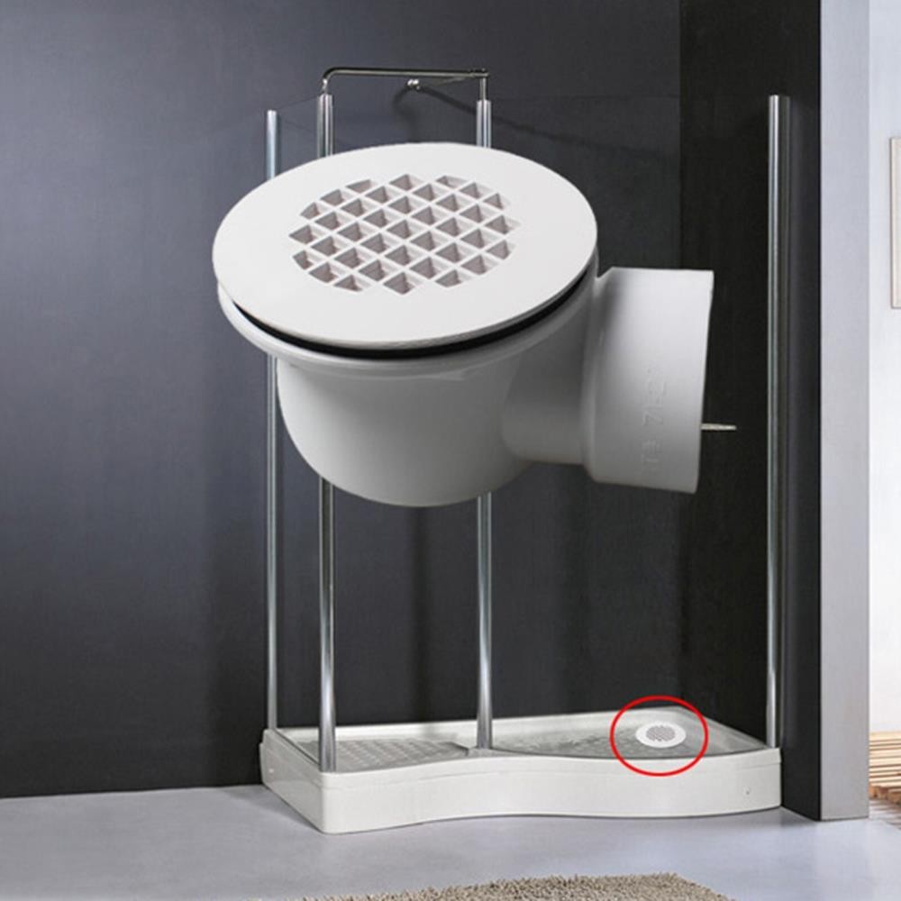 1.5 Inch Side-Outlet Drain Strainer for Low Profile Shower Base Efficient Draina