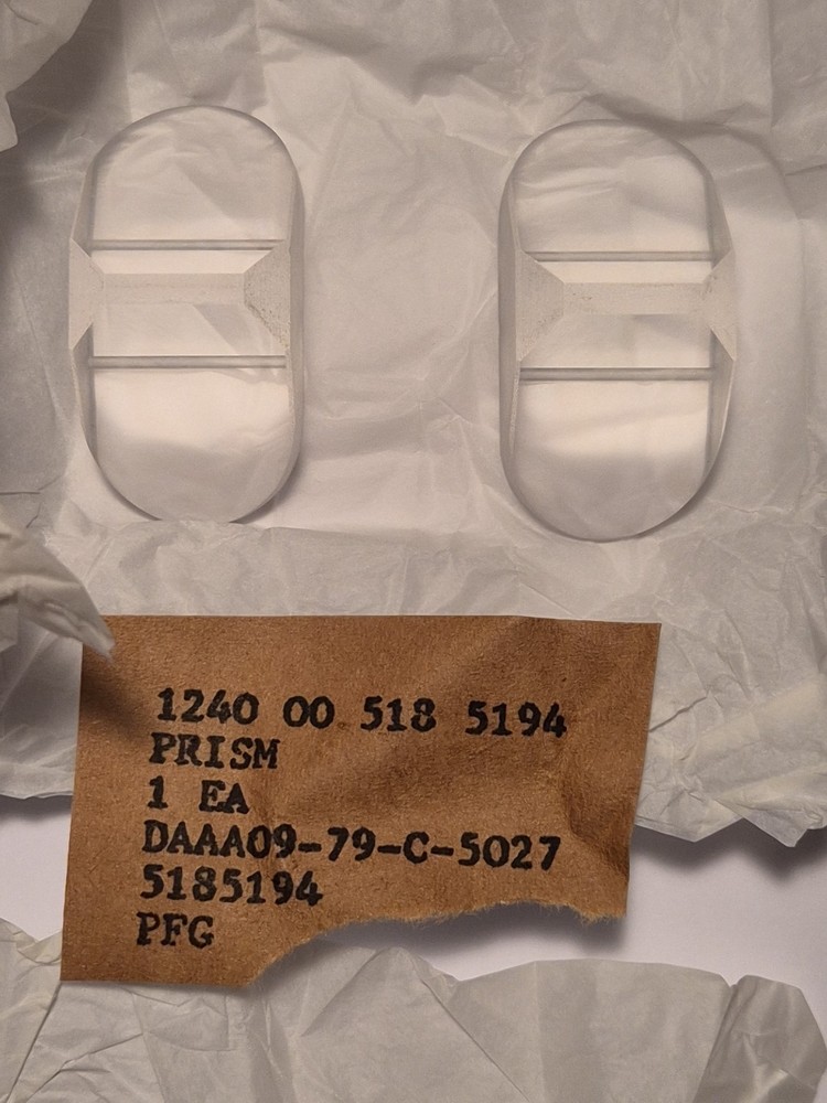 Set of 2 Military Grade 6mm X 30mm Porro Prisms, NSN 6650-00-518-5194, NOS.