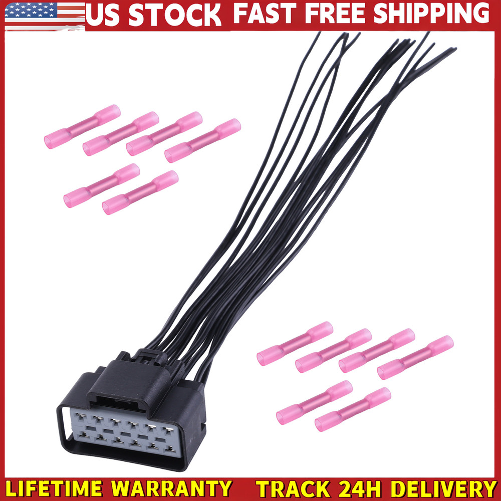 FOR WPT928 Heated Seat Module Element Connector Wire Harness 12 Leads