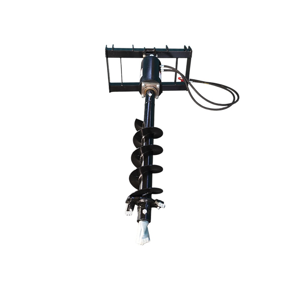 Compact Wheel Loader Post Hole Auger Drive with 9'' auger bit