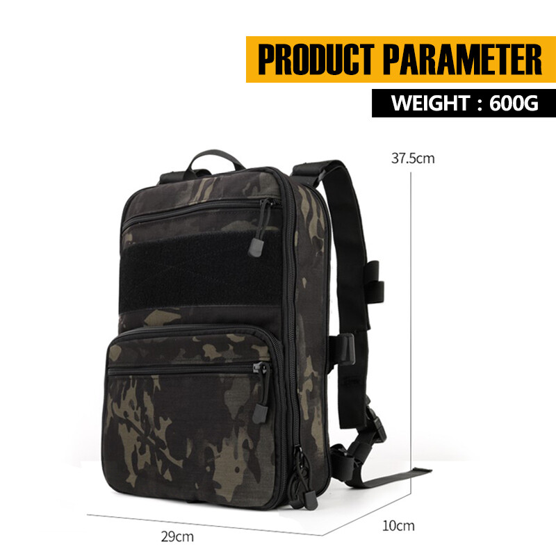 410 Flatpack Tactical Backpack MOLLE D3 Expandable Hydration Pack Multi-purposed